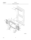 MOUNTING Diagram and Parts List for FAL125K1A2  Frigidaire Air Conditioner