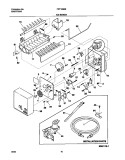 ICE MAKER Diagram and Parts List for FRT185BSB3  Frigidaire Refrigerator