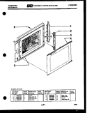 DOOR PARTS Diagram and Parts List for MCT1310E  Frigidaire Microwave