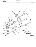 P16B0009 BURNER, VALVE Diagram and Parts List for FDG647RFS0  Frigidaire Dryer