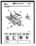 CONTROL PANEL Diagram and Parts List for SU24S8KVLB  Gibson Dishwasher
