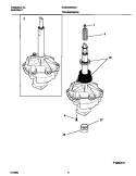 P12M0011 TRANSMISSION Diagram and Parts List for GWX233RHS0  Gibson Washer