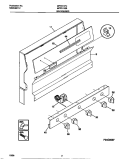 BACKGUARD Diagram and Parts List for MPF311SBDC  Frigidaire Range