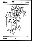 CABINET PARTS Diagram and Parts List for RD19F3WU3A  Gibson Refrigerator