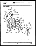 CABINET AND COMPONENT PARTS Diagram and Parts List for DG8600PW0  Frigidaire Dryer