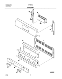 BACKGUARD Diagram and Parts List for FGFL88ASA  Frigidaire Range