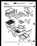 SHELVES AND SUPPORTS Diagram and Parts List for RT19F9WU3E  Gibson Refrigerator