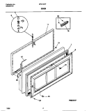 DOOR Diagram and Parts List for MFC15D4FW0  Frigidaire Freezer
