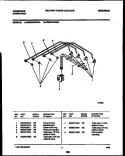 MANIFOLD AND GAS CONTROL Diagram and Parts List for FGC9X8XABA  Frigidaire Cooktop