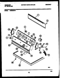 CONSOLE AND CONTROL PARTS Diagram and Parts List for DG5800RW2  Frigidaire Dryer