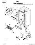 CABINET / CONTROL / SHELVES Diagram and Parts List for TFU14M5AW6  Tappan Freezer