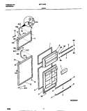 DOOR Diagram and Parts List for MRT18JRED0  Frigidaire Refrigerator