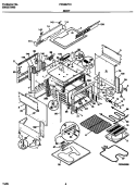 BODY Diagram and Parts List for FES367CCTA  Frigidaire Range