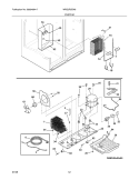 SYSTEM Diagram and Parts List for WRS3R3EW6  Westinghouse Refrigerator