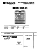 COVER Diagram and Parts List for FES353CCDG  Frigidaire Range