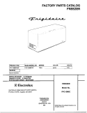COVER Diagram and Parts List for FFC15M6CW5  Frigidaire Freezer