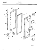REFRIGERATOR DOOR Diagram and Parts List for TRS20WRHD4  Tappan Refrigerator