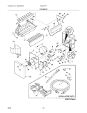 ICE MAKER Diagram and Parts List for FSC23F7HB1  Frigidaire Refrigerator