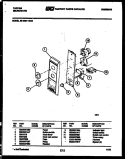 CONTROL PANEL Diagram and Parts List for 56-3357-10-03  Tappan Microwave