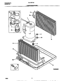 COMPRESSOR PARTS Diagram and Parts List for FAL123Y1A2  Frigidaire Air Conditioner