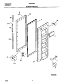 REFRIGERATOR DOOR Diagram and Parts List for MRS22WNGW7  Frigidaire Refrigerator