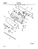 CONTROL PANEL Diagram and Parts List for GLWS1649AS1  Frigidaire Washer