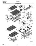 SHELVES / CONTROLS Diagram and Parts List for TRT15DRCZ1  Tappan Refrigerator