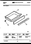 DRAWER PARTS Diagram and Parts List for RGS36BNW1  Frigidaire Range