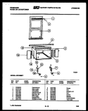 WINDOW MOUNTING PARTS Diagram and Parts List for AR18NS8F1  Frigidaire Air Conditioner