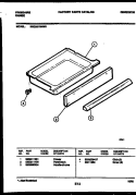 DRAWER PARTS Diagram and Parts List for REGS37BNW5  Frigidaire Range