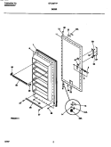 DOOR Diagram and Parts List for GFU20F7FW1  Gibson Freezer