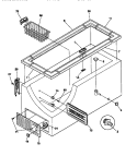 CABINET / CONTROL / SHELVES Diagram and Parts List for F81M207CW2  Frigidaire Freezer