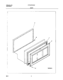 DOOR Diagram and Parts List for FFC05K0AW0  Frigidaire Freezer