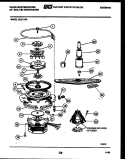 MOTOR PUMP PARTS Diagram and Parts List for SU211MD2  Frigidaire Dishwasher
