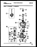 TRANSMISSION PARTS Diagram and Parts List for WA27M8WAFB  Gibson Washer