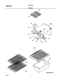 SHELVES Diagram and Parts List for WRT15GA2AQ1  Westinghouse Refrigerator
