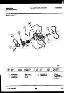 CAM Diagram and Parts List for DB418PW2  Frigidaire Dishwasher