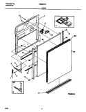DOOR Diagram and Parts List for FDB837GFR0  Frigidaire Dishwasher