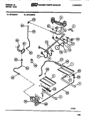 BURNER Diagram and Parts List for GP32BNW1  Frigidaire Range