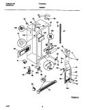 CABINET Diagram and Parts List for FRS24WSCB5  Frigidaire Refrigerator