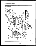 CABINET PARTS Diagram and Parts List for MLXE62RBW0  Tappan Washer Dryer Combo