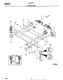 CONTROL PANEL Diagram and Parts List for MLXE42REW1  Frigidaire Washer Dryer Combo