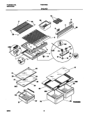 SHELVES Diagram and Parts List for F44N18MGD1  Frigidaire Refrigerator