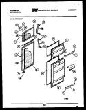 DOOR PARTS Diagram and Parts List for TSI206EN2D  Kelvinator Refrigerator
