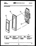 CONTROL PANEL Diagram and Parts List for OM08P4NWHF  Gibson Microwave