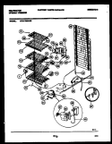 SYSTEM AND ELECTRICAL PARTS Diagram and Parts List for KFU17M3AW0  Kelvinator Freezer
