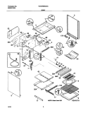 BODY Diagram and Parts List for FGF379WXACA  Frigidaire Range