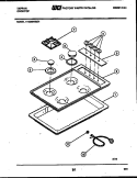 COOKTOP PARTS Diagram and Parts List for 14-3089-00-01  Tappan Cooktop