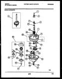 TRANSMISSION PARTS Diagram and Parts List for EL27M6WXFD  Gibson Washer Dryer Combo