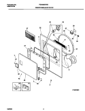 P16D0020 FRNT PNL, DOOR Diagram and Parts List for FDG558GHS0  Frigidaire Dryer